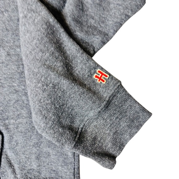 Homage Ohio Hoodie Mens Large Pullover Gray Crew Neck Long Sleeve Sweatshirt - Picture 3 of 8